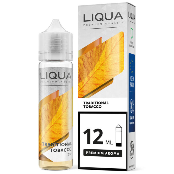 Liqua Traditional Tobacco 12ml/60ml Bottle flavor