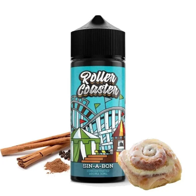 roller-coaster-sin-a-bon-120ml SIN-A-BON 120ML (ΖΥΜΗ DONUT, SOUR CREAM ,ΓΛΑΣΟ, PECAN SPRINGLE) BY VNV & STEAM TRAIN