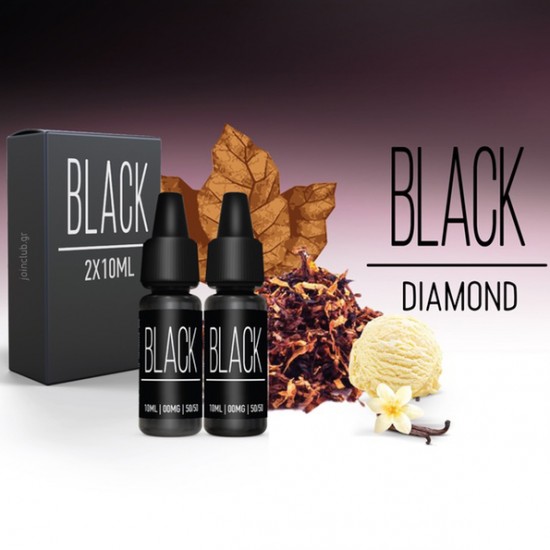 E-LIQUID 2x10ml Black Diamond BLACK υγρά αναπλήρωσης