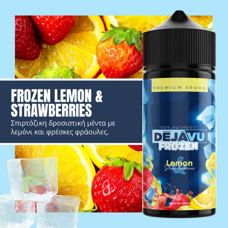 lemon str copy DÉJÀVU Flavour Shot Frozen Lemon & Strawberries 25ml (120ml)