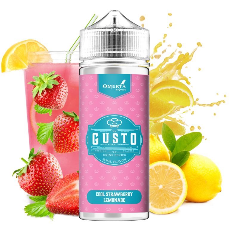 GUSTO COOL STRAWBERRY LEMONADE 120ML WBF-2000x2000 Gusto Cool Strawberry Lemonade 30ml for 120ml
