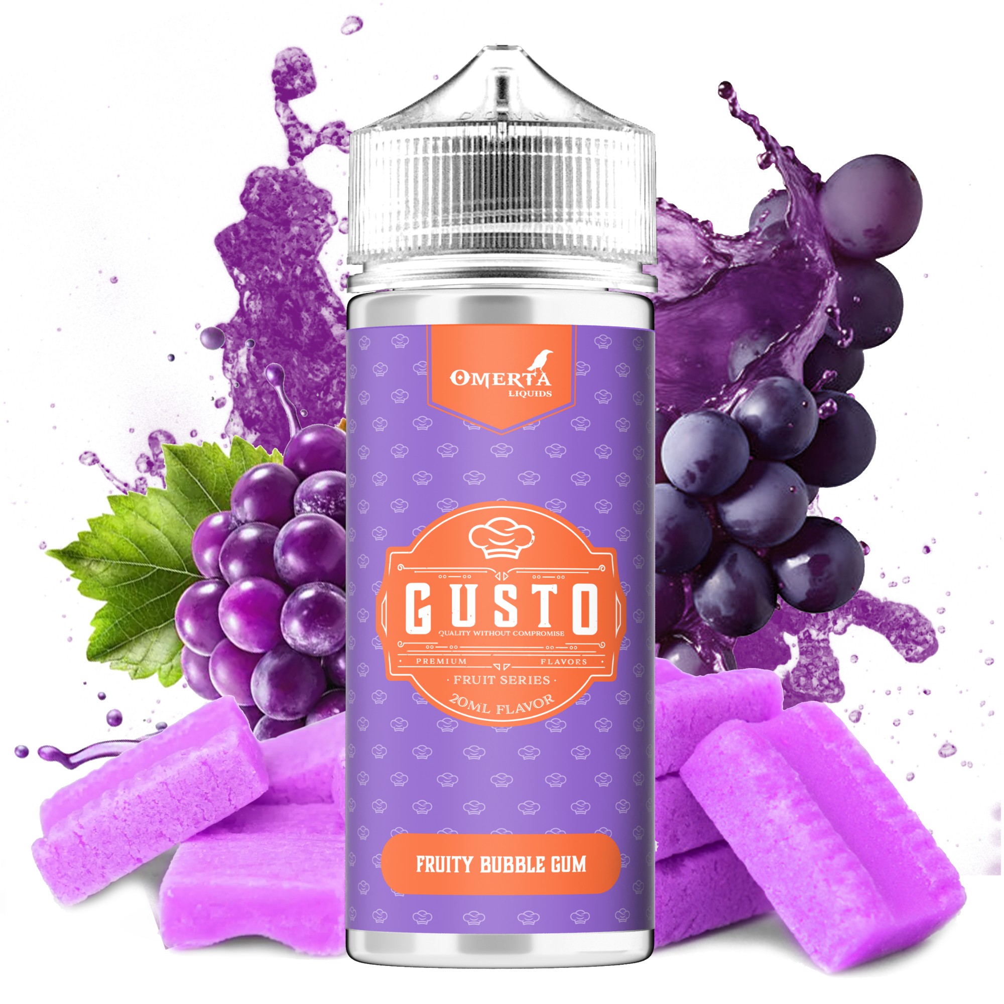 Gusto Fruity Bubble Gum 30ml for 120ml
