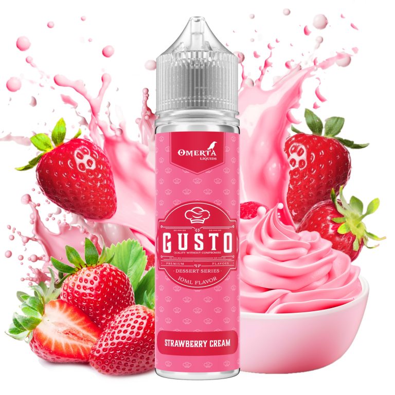 GUSTO STRAWBERRY CREAM60ML WBF-2000x2000 Gusto Strawberry Cream 20ml for 60ml