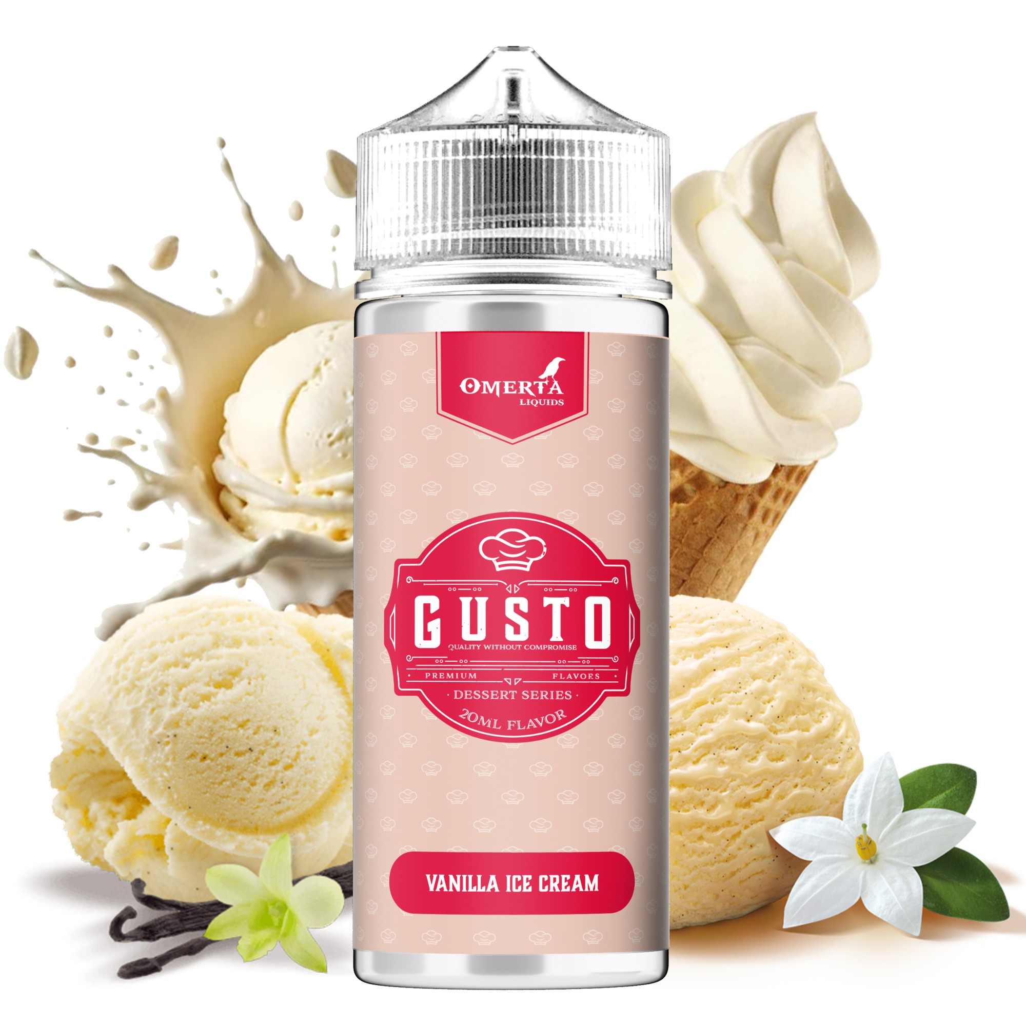 Gusto Vanilla Ice Cream 30ml for 120ml