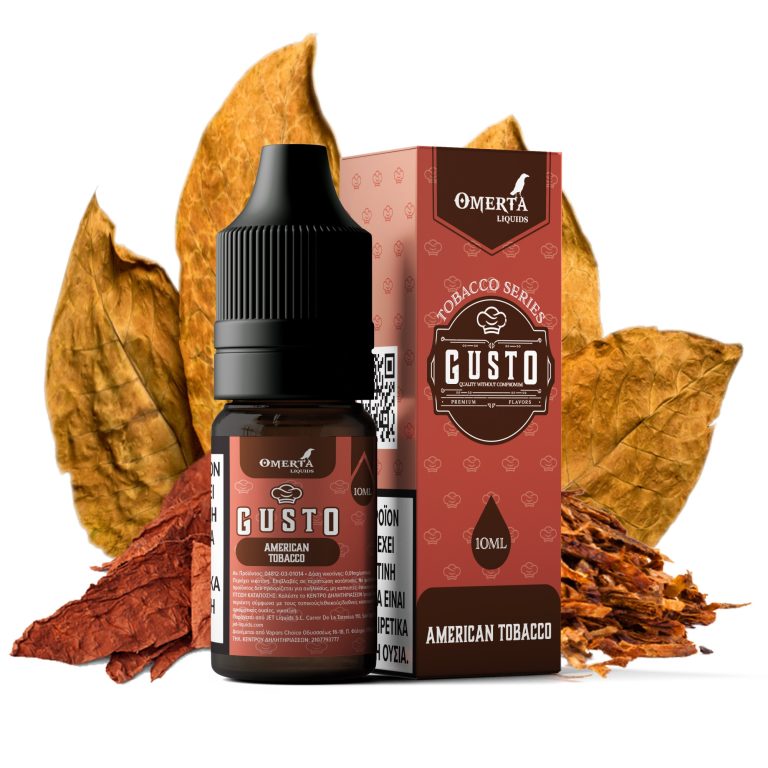 GUSTOAMERICAN TOBACCO 10ML TPD WBF-2000x2000 Gusto American Tobacco E-Liquid 10ml