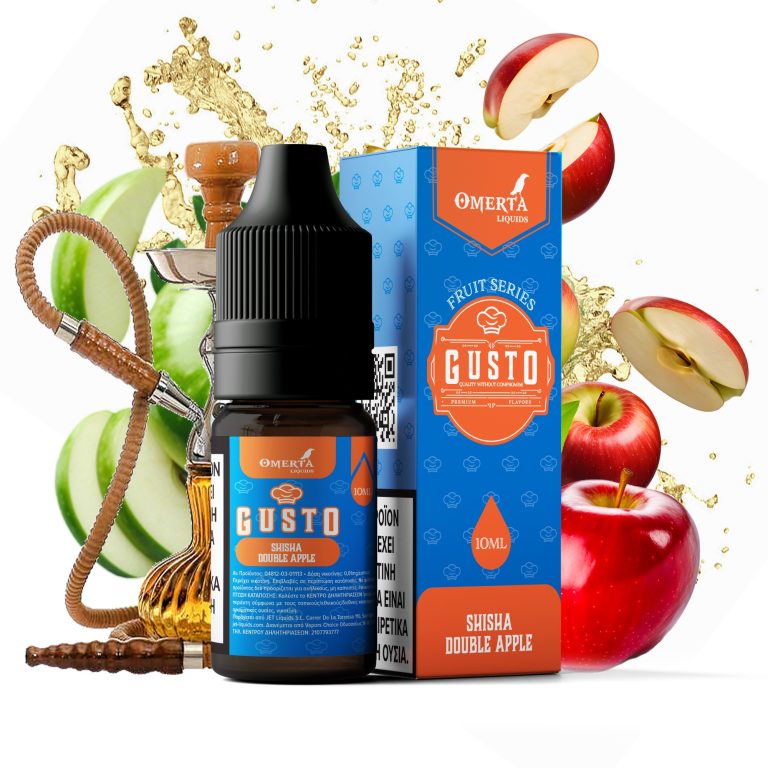 GUSTOSHISHA DOUBLE APPLE 10ML TPD WBF-2000x2000 Gusto Shisha Double Apple E-Liquid 10ml