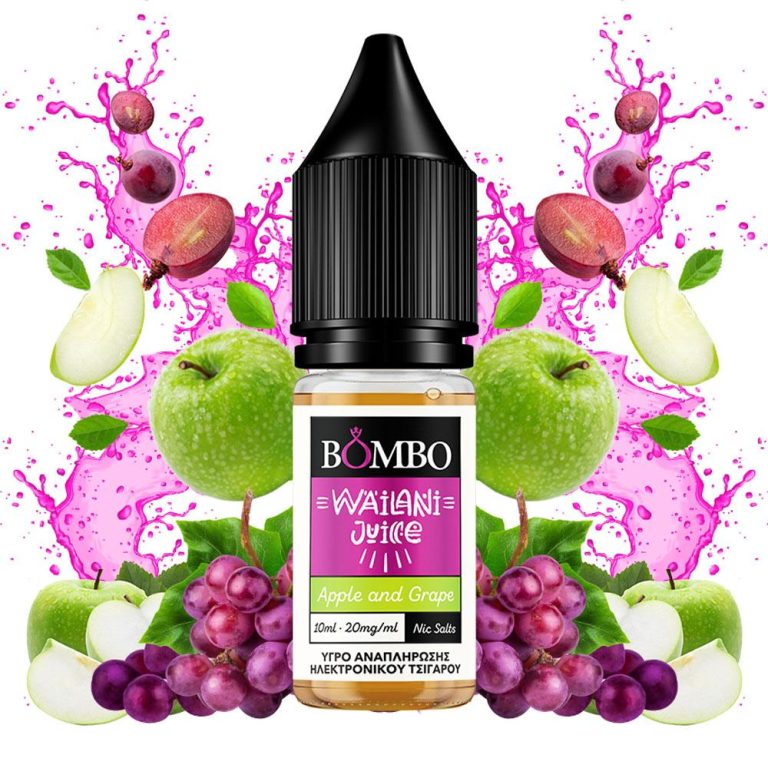 13077 BOMBO WAILANI JUICE APPLE AND GRAPE 10ML 20MG NIC SALTS