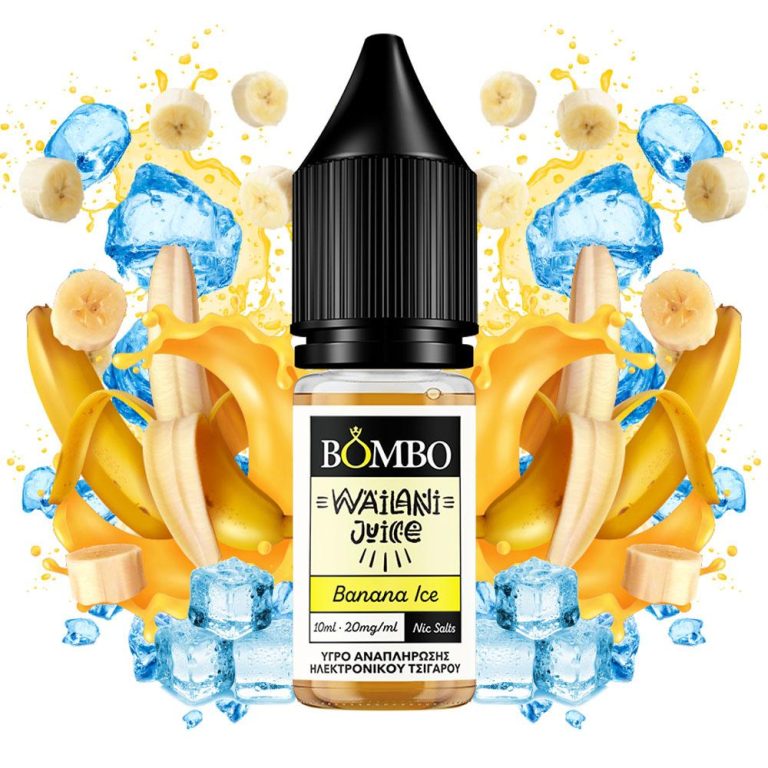 13082 BOMBO WAILANI JUICE BANANA ICE 10ML 20MG NIC SALTS