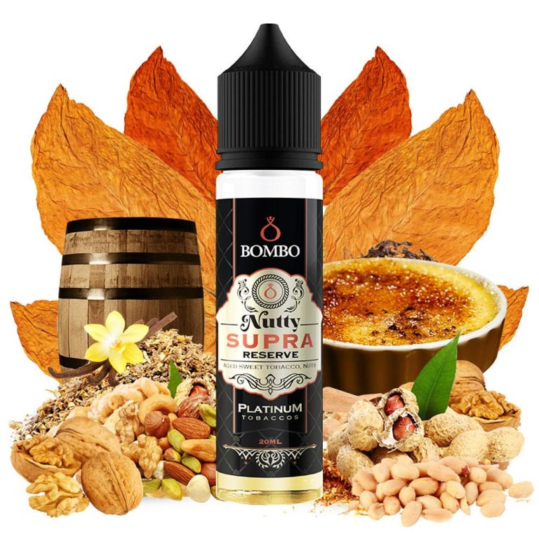 13199 BOMBO PLATINUM TOBACCOS NUTTY SUPRA RESERVE 20ML/60ML FLAVORSHOT