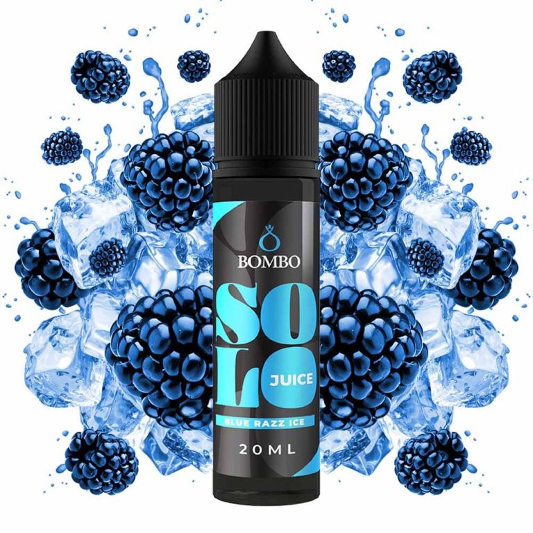 BLUE RAZZ ICE BOMBO SOLO JUICE BLUE RAZZ ICE 20ML/60ML FLAVORSHOT