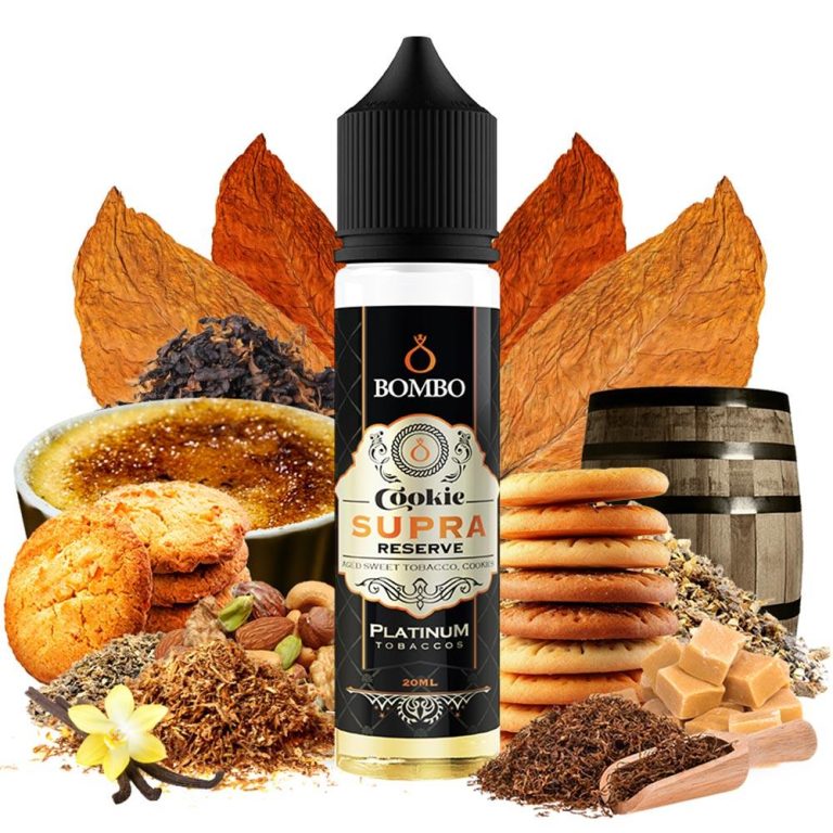 13764 BOMBO PLATINUM TOBACCOS COOKIE SUPRA RESERVE 20ML/60ML FLAVORSHOT