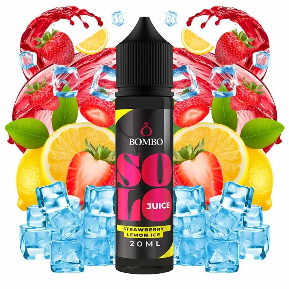 BOMBO SOLO JUICE STRAWBERRY LEMON ICE 20ML/60ML FLAVORSHOT