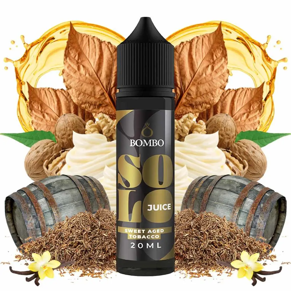 BOMBO SOLO JUICE SWEET AGED TOBACCO 20ML/60ML FLAVORSHOT