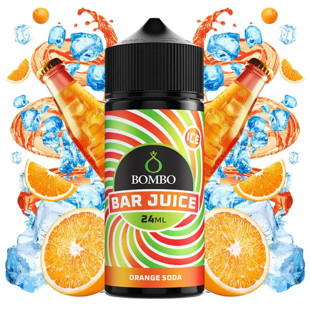 BOMBO BAR JUICE ORANGE SODA 24ML/120ML FLAVORSHOT