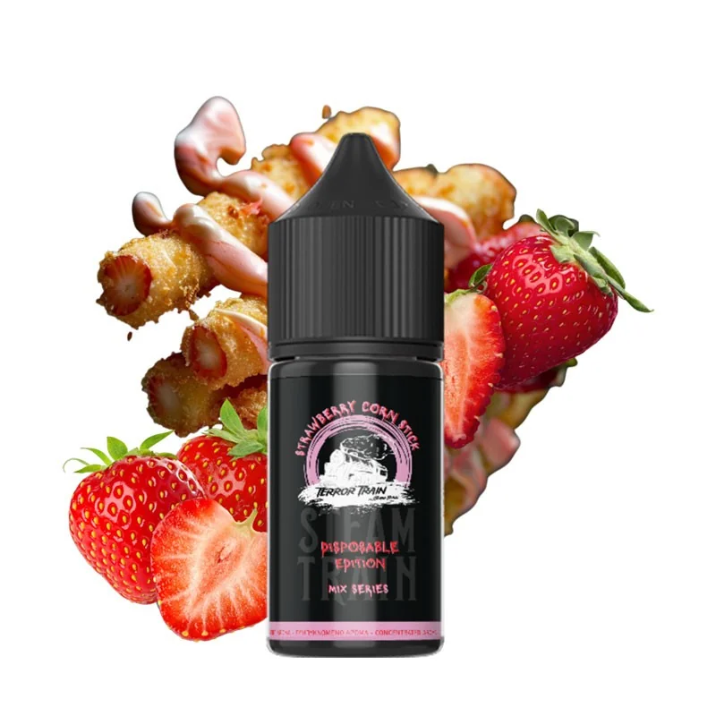 Terror Train Strawberry Corn Stick Vapeshot 25/75ml