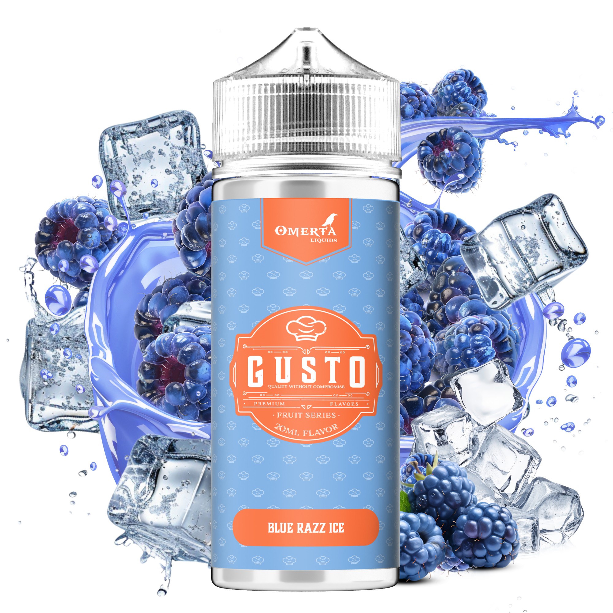 GUSTO BLUE RAZZ ICE 120