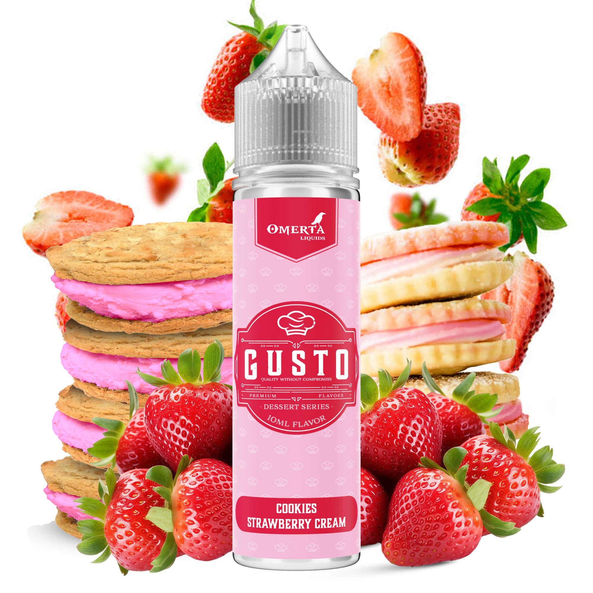 GUSTO COOKIES STRAWBERRY CREAM 60