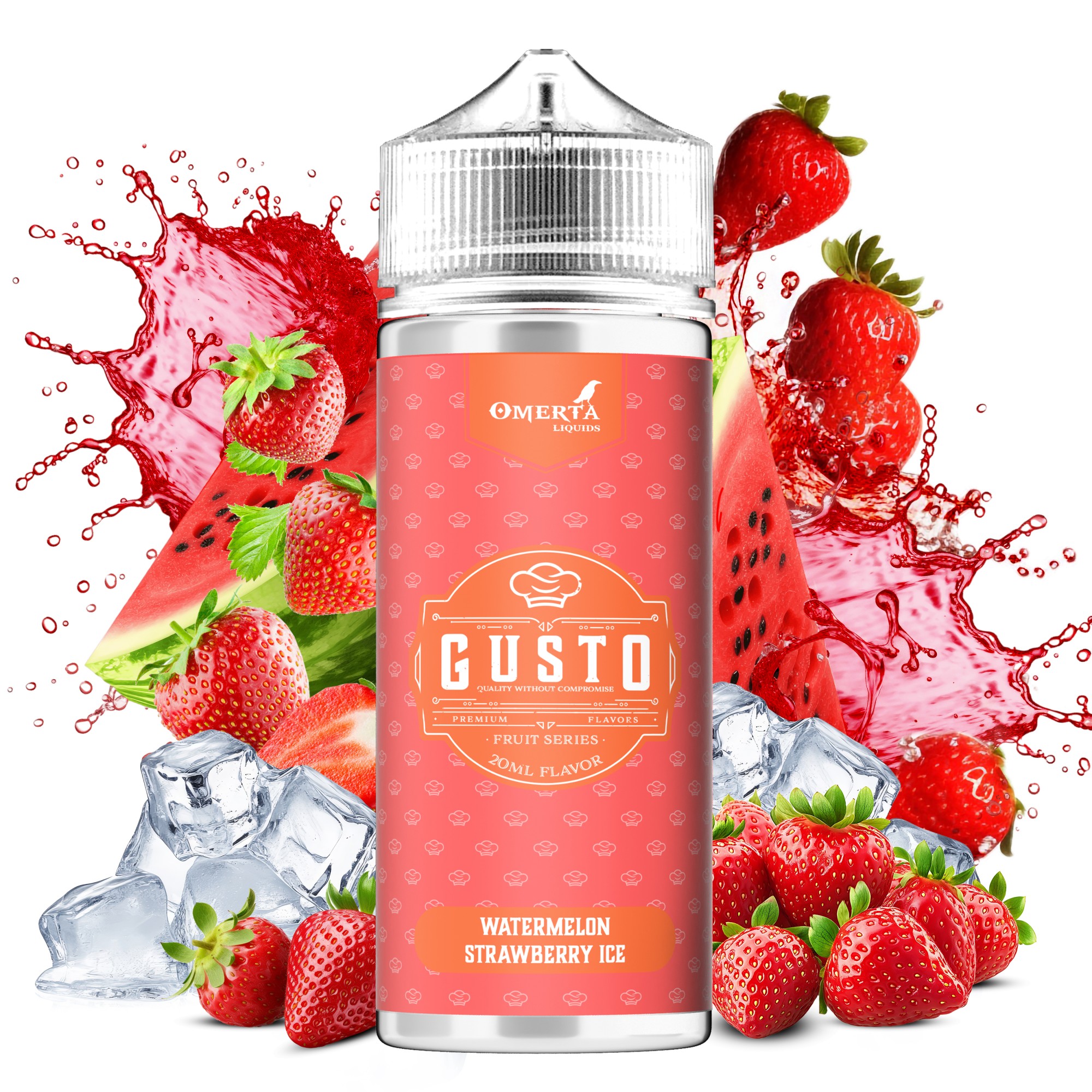 GUSTO WATERMELON STRAWBERRY ICE 120