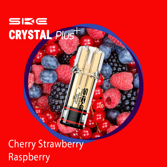 0018879_ske-crystal-plus-pod-cherry-strawberry-raspberry-20mg-2ml_1000 SKE Crystal Plus Pod Cherry Strawberry Raspberry 20mg 2ml