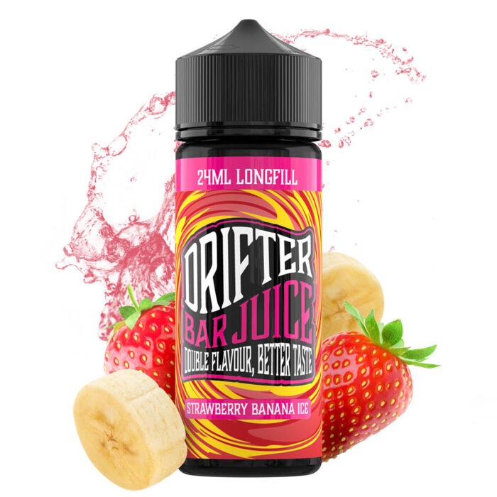 Drifter-Bar-Juice-Strawberry-Banana-Ice-24ml-0mg Drifter Bar Juice Strawberry Banana Ice 24ml/120ml Flavorshot