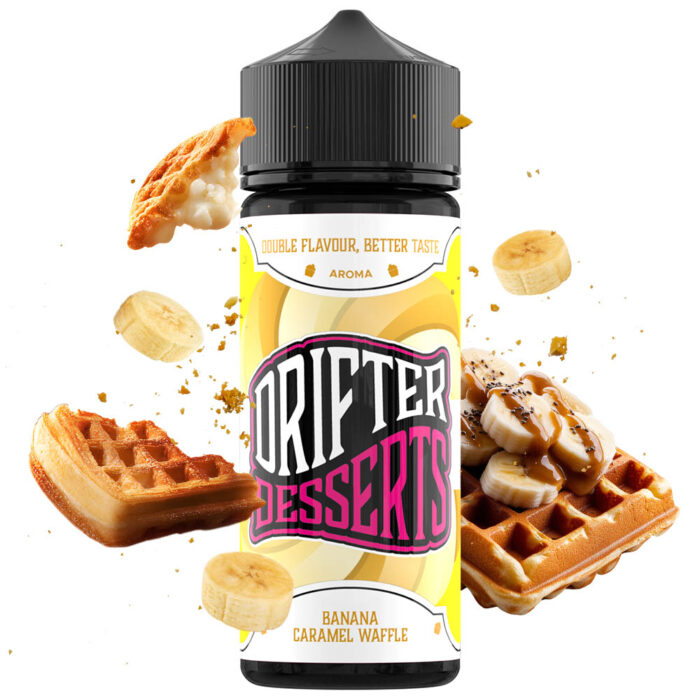 Drifter-Desserts-Banana-Caramel-Waffle-24ml-0mg-1 Drifter Desserts Banana Caramel Waffle 24ml/120ml Flavorshot