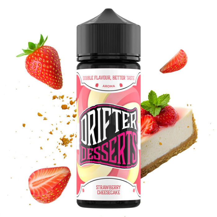 Drifter-Desserts-Strawberry-Cheesecake-24ml-0mg-1 Drifter Desserts Strawberry Cheesecake 24ml/120ml Flavorshot