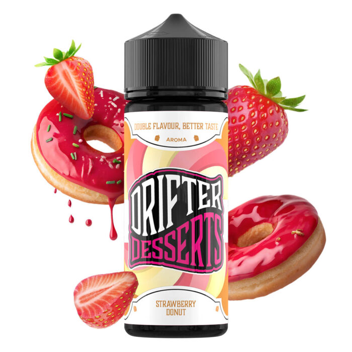 Drifter-Desserts-Strawberry-Donut-24ml-0mg-1 Drifter Desserts Strawberry Donut 24ml/120ml Flavorshot