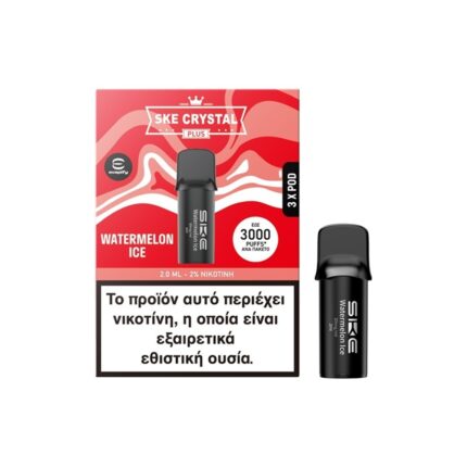 0020339_ske-crystal-plus-pod-watermelon-ice-20mg-2ml-3-pods_1000 SKE Crystal Plus Pod Watermelon Ice 20mg 2ml (3 Pods)
